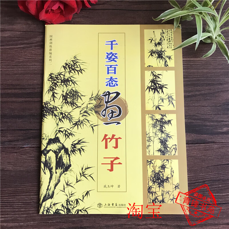 千姿百态画竹子 戚玉坤 初学写意国画墨竹画法教入门步骤系列书