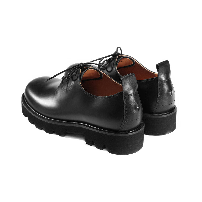 kami anger x plank联名圆头厚底德比鞋休闲皮鞋男士商务西装正装鞋