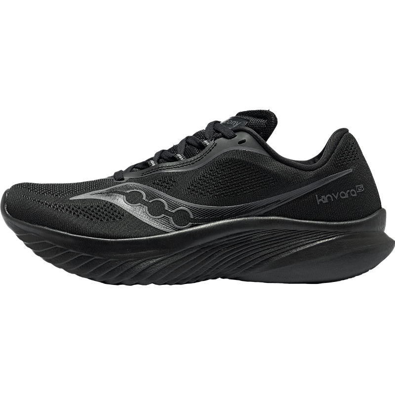 Saucony索康尼菁華15跑鞋輕量減震跑步鞋訓練薄底體測運動(dòng)鞋黑42.5