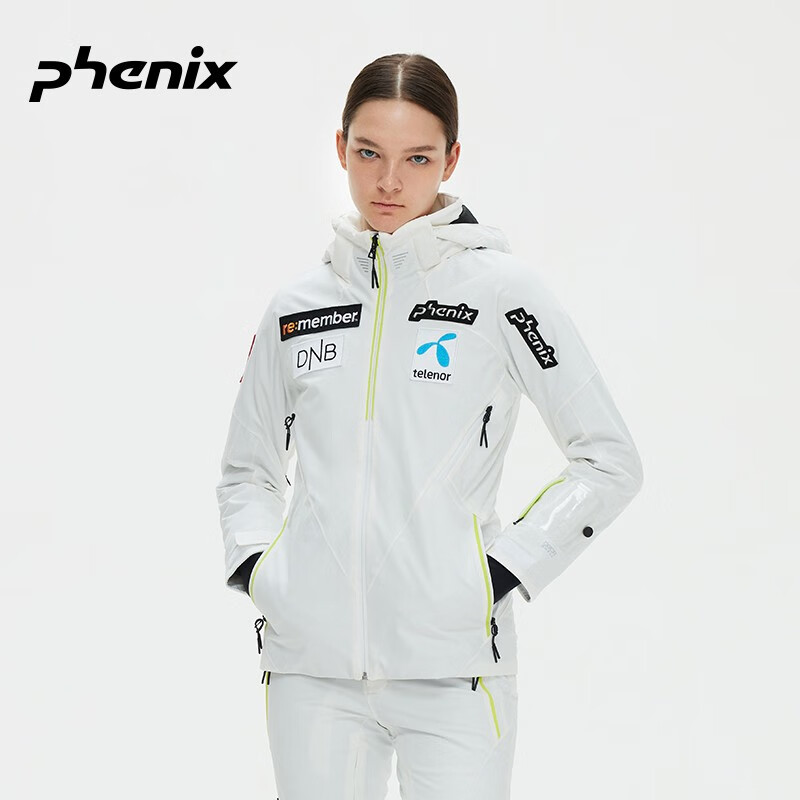phenix 国家队系列 女子单双板滑雪服加厚修身pcdw2ot04 白色 m