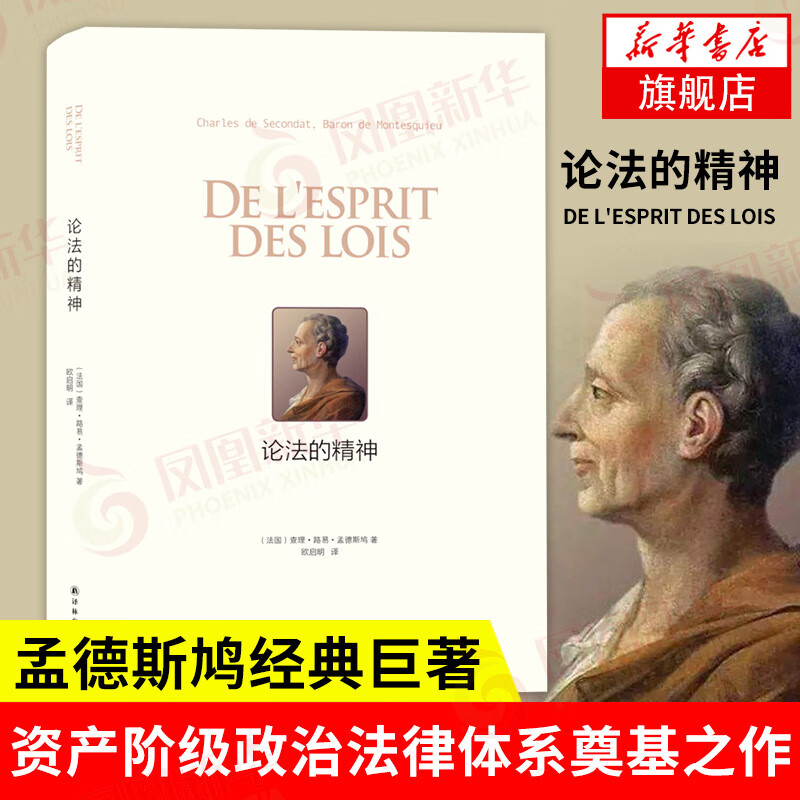 论法的精神 孟德斯鸠著 综合性政治学著作 政治军事理论人生哲学法律 法学理论正版书籍 新华书店旗舰店