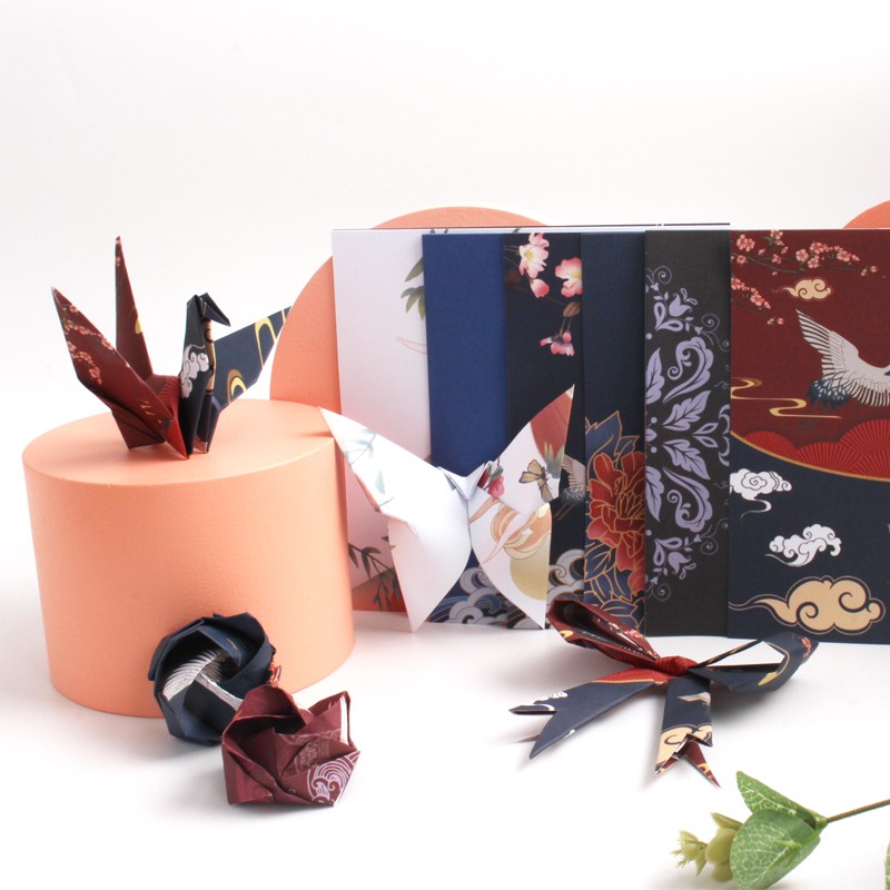 爱惊喜 折纸彩纸正方形国潮当道单面纸 千纸鹤 纸飞机 蝴蝶 玫瑰花diy