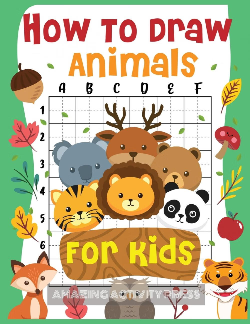 预售 按需印刷 how to draw animals for kids