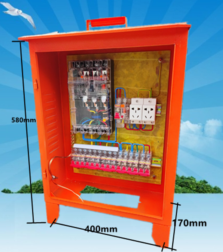 建筑工地三级新款室外配电箱建筑工地临时箱工厂用户外防雨动力箱 白