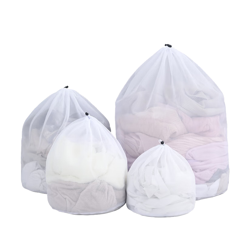 沐家（MUJIA）洗衣袋粗網(wǎng)護(hù)洗袋衣物清洗袋洗衣機(jī)專用網(wǎng)袋束口抽繩袋 小中大 粗網(wǎng):適合衣料皮實(shí)或較臟的衣物