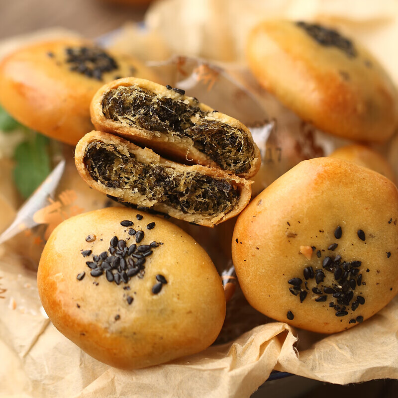 虎钢馋250g潮汕紫菜饼海苔饼 手工特产地方特色 饼子早餐 美食 正宗
