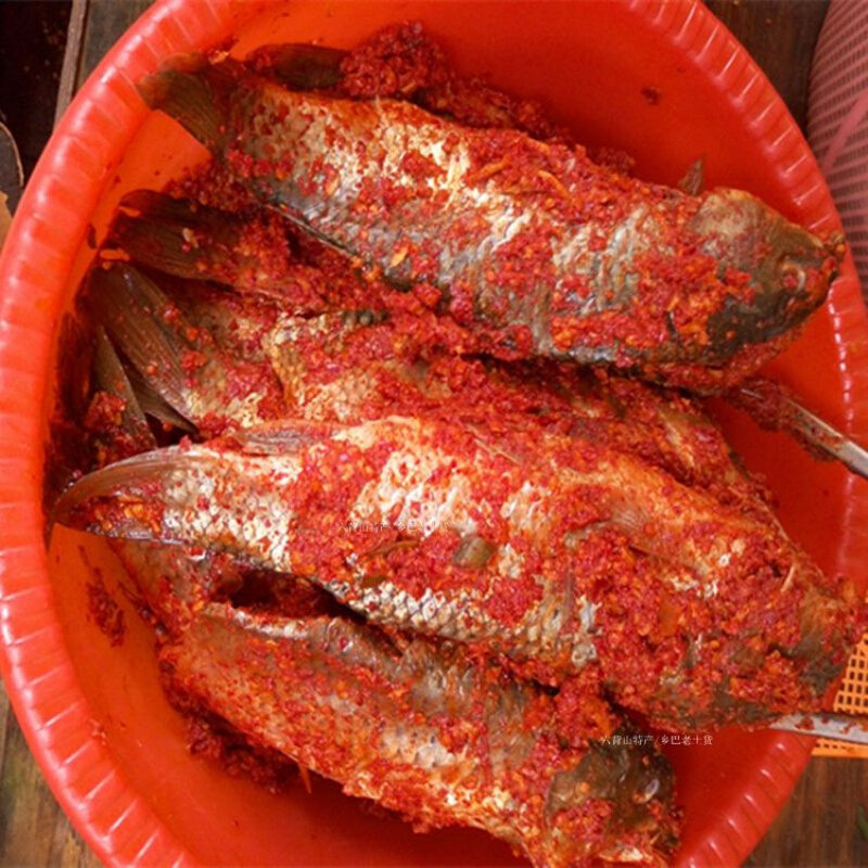 虎钢馋贵州农特产湖南美食湘西暗鱼侗族腌鱼黎平稻花鱼俺鱼从江 一斤