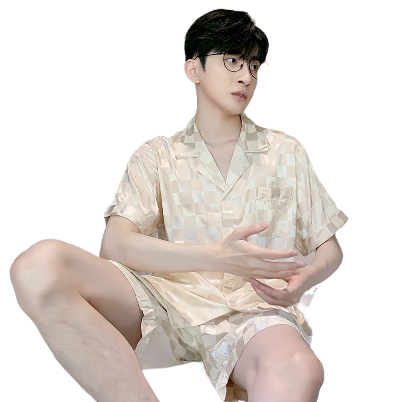 ������ ��ʿ�ļ���˿˯�¶�����װ NSNY-���θ��ɫ L��100-120�� 44.5Ԫ