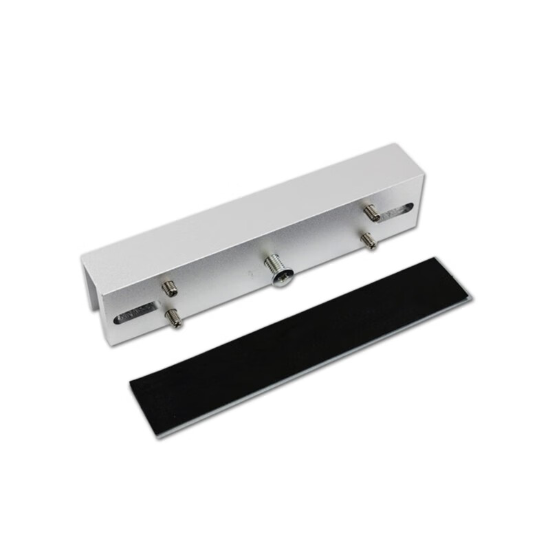 何健弓电磁锁门禁锁配件双门磁力锁门夹玻璃门专用u型夹铝合金u支架