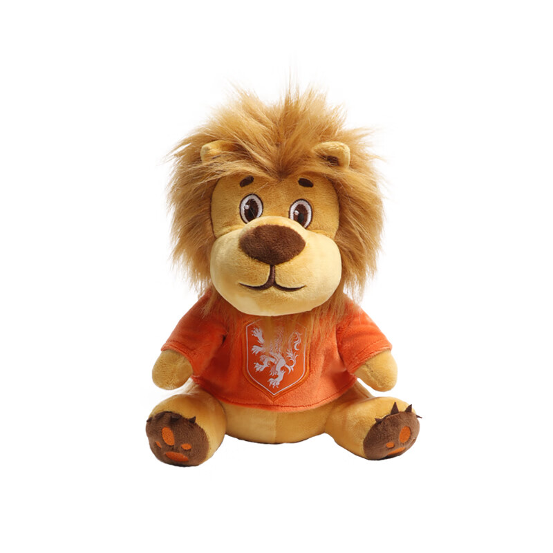 聚星动力 荷兰国家队官方商品丨knvb新款吉祥物球衣狮子玩偶 公仔球迷
