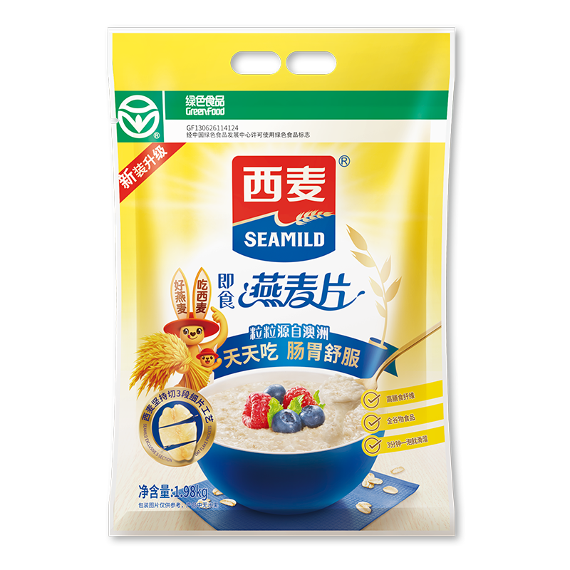 SEAMILD 西麦 即食燕麦片 1.98kg