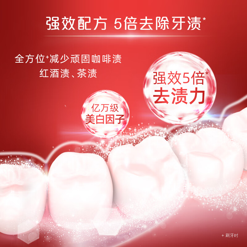 高露洁（Colgate）欧洲进口耀白去渍直立按压式泵式美白牙膏100ml 5倍去渍 去口臭