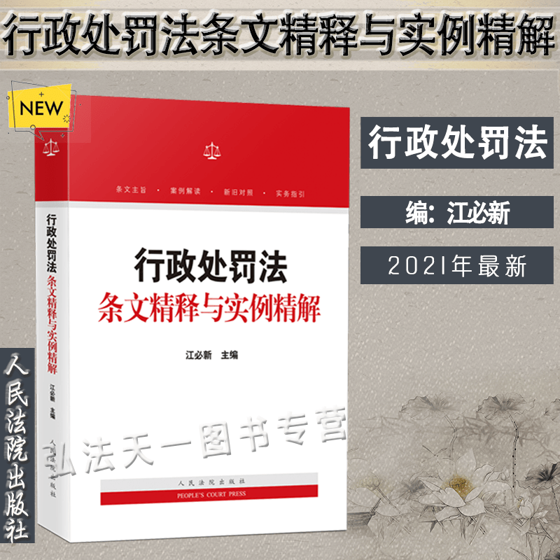 行政处罚法条文精释与实例精解 2021新书 江必新 主编 人民法院出版社