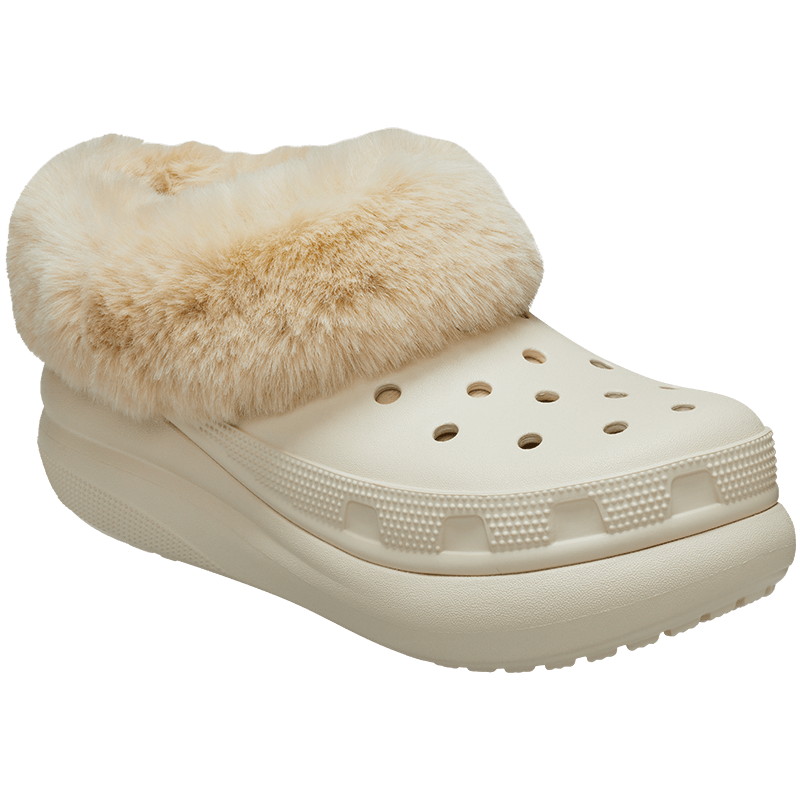 crocs卡駱馳秋冬新品暖絨泡芙輕便保暖暖棉洞洞鞋男女雪地靴|208446 骨白色-2Y2 37 /38(230mm)