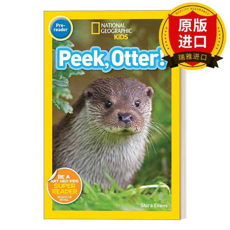 pre-reader peek otter 国家地理儿童分级读物预备级 看 水獭 英文版