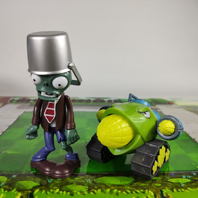 植物大战僵尸玩具大号玉米加农炮二代可发射炮弹牛仔巨人僵尸套装