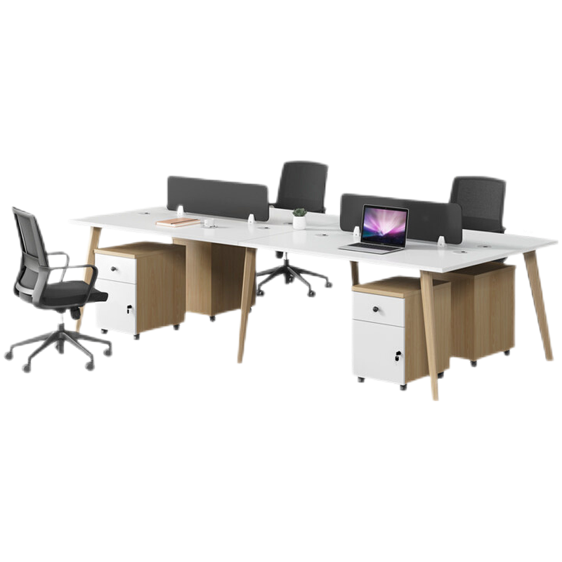 美轩戈办公桌椅组合 职员桌现代简约办公家具四人位屏风桌 单人卡位工位 电脑桌 员工桌 单人位