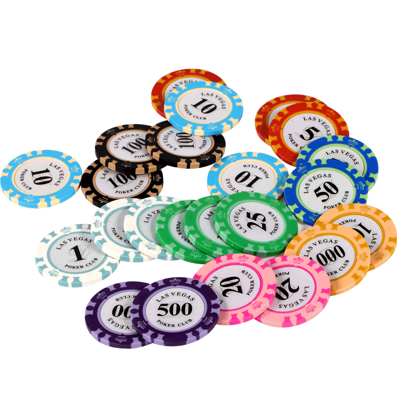 尚客誠(chéng)品 德州撲克籌碼幣100片+透明無蓋塑料盒小面值套裝(籌碼顏色隨機(jī)）