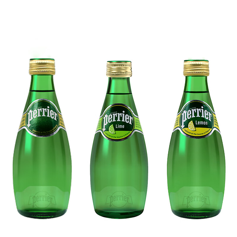 巴黎水330ml青柠柠檬西柚桃子