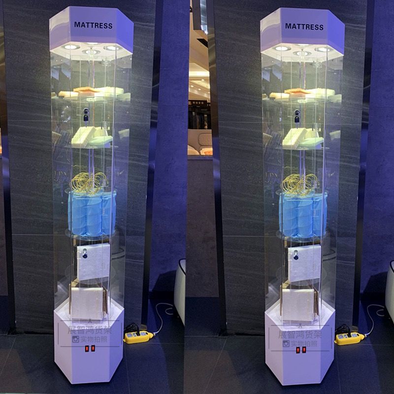 馨 有机玻璃展示柜亚克力化妆品样品香水牙科模型珠宝首饰旋转展示架