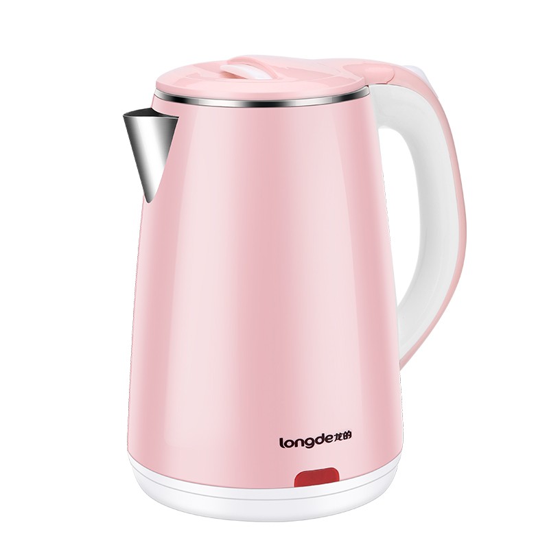 龙的(longde) 电水壶304食品级不锈钢自动断电防干烧电热水壶烧水壶开
