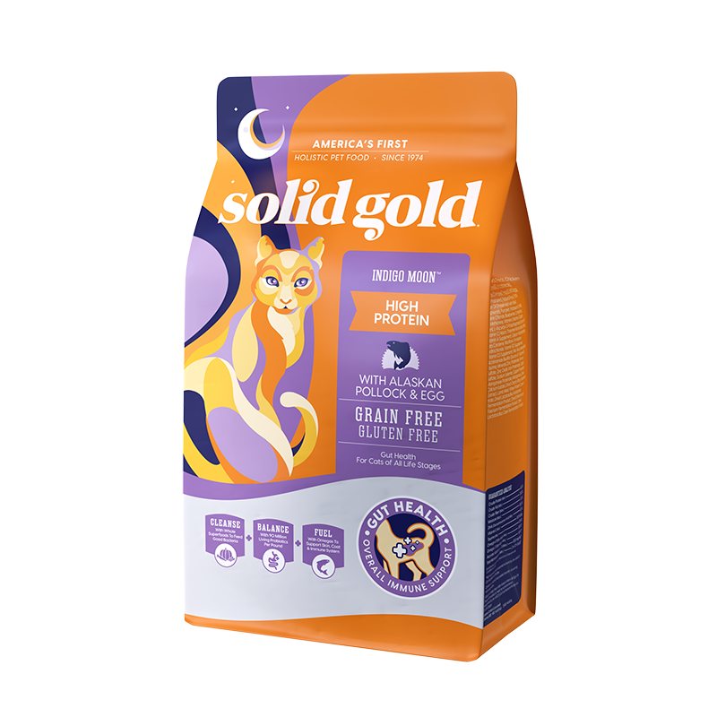 素力高（Solid Gold）5.44kg高蛋白系列猫粮多种肉美毛版金素猫粮幼猫成猫全价猫粮金装天然无谷鱼肉配方