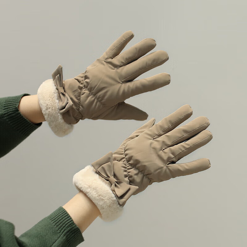 geruize 送女友羊毛手套少女生冬天送女朋友的手套秋冬季棉女加绒加厚