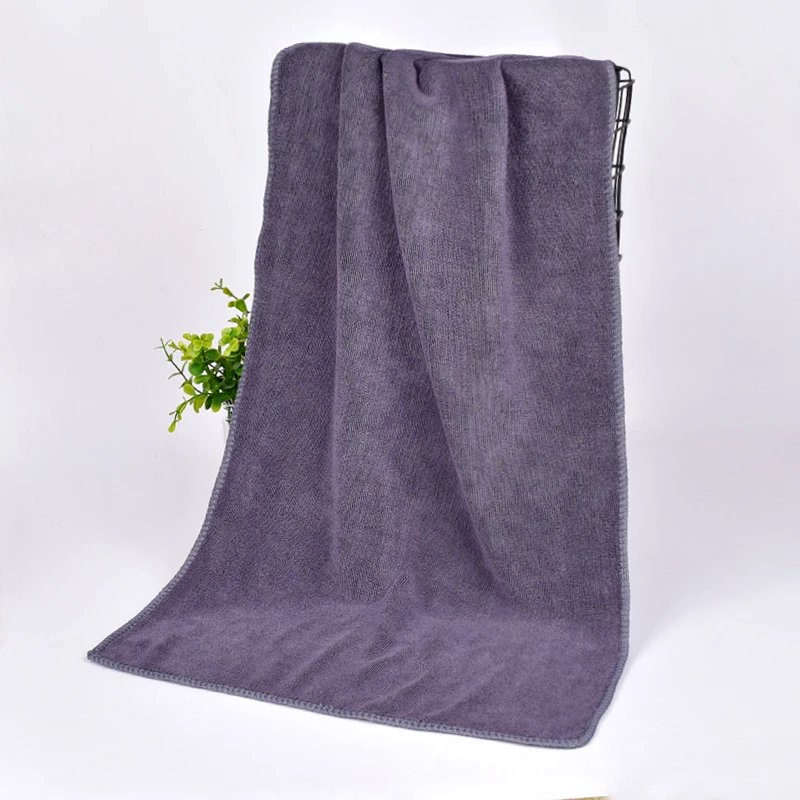 理发店专用毛巾发廊美发包头加厚干发巾吸水 加厚深紫 30x60cm