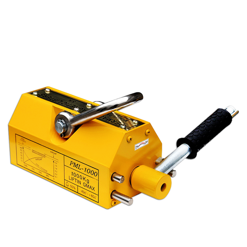 滬工 磁力吊具永磁起重器600KG吸盤手動吸鐵吊具強(qiáng)力電磁鐵起重吊裝器 國標(biāo)加強(qiáng)款600千克