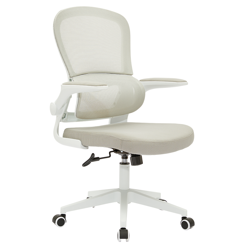 八九间学习办公椅子人体工学椅家用电脑椅舒适久坐转椅电竞椅530W 白框灰网