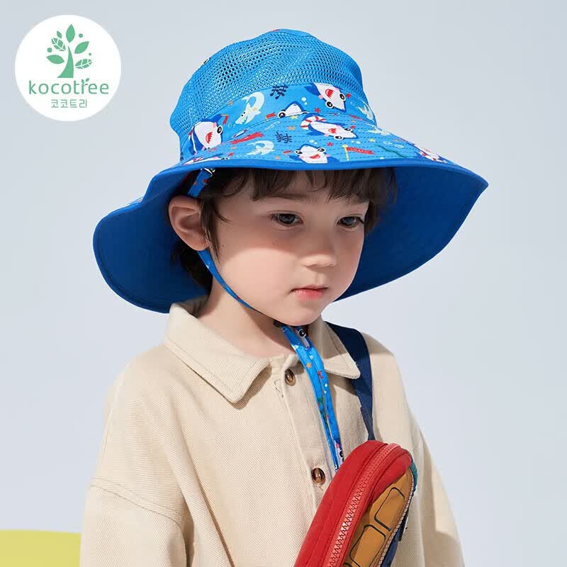 kocotreekk树儿童帽子遮阳大帽檐防晒帽夏季薄款男童女童渔夫双面盆帽使用感如何?
