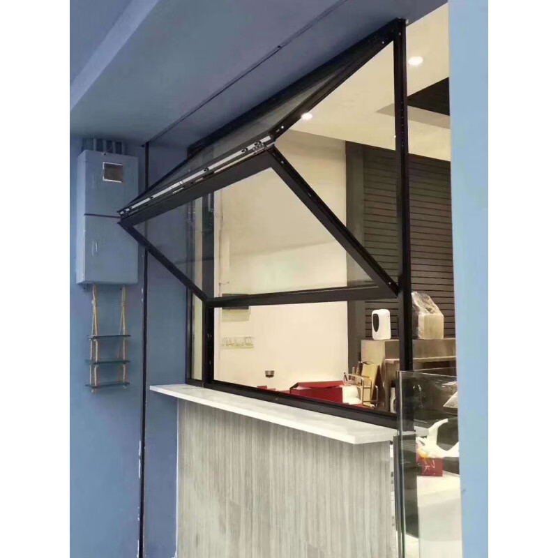 全开推拉窗简约时尚上翻窗窗户门店网红提升窗 t41-d60型材不含玻璃