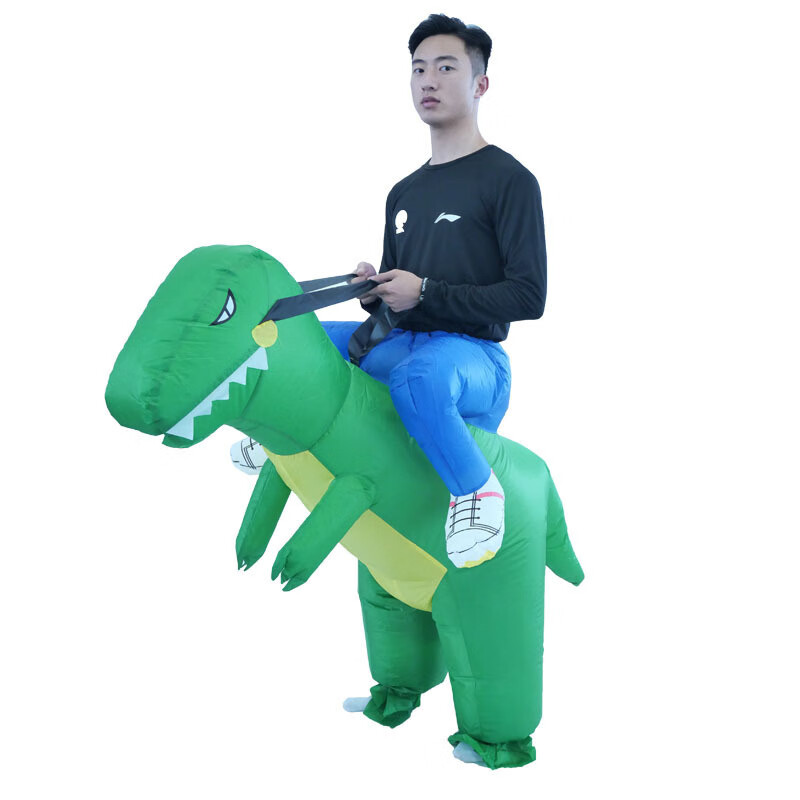 拉迪图万圣节骑行恐龙充气服装表演道具玩具亲子人偶服饰充气恐龙充气