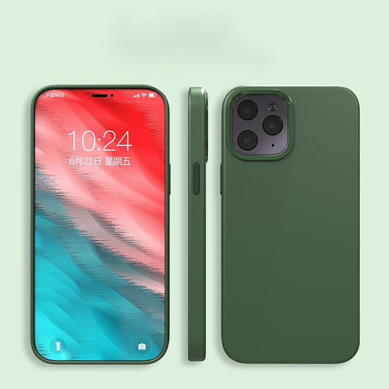 硅胶iphone12保护套12mini全包防摔轻薄软后外壳 苹果12【海军蓝】