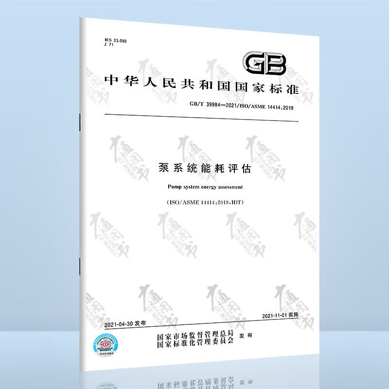GB/T 39984-2021泵系统能耗评估