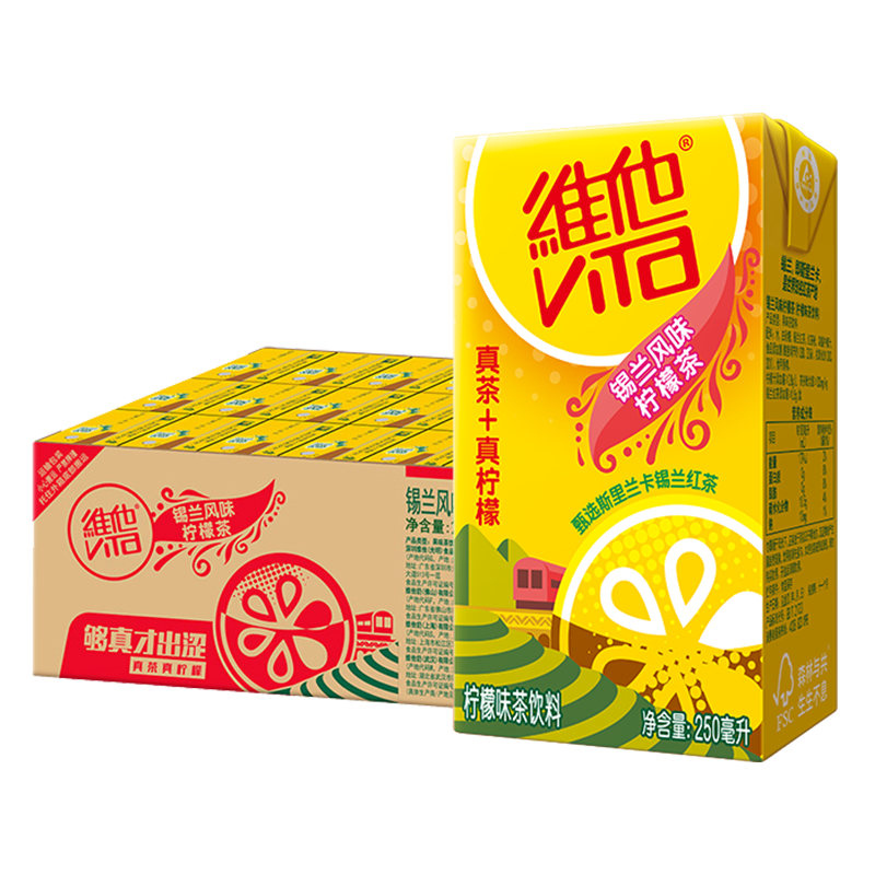 vitasoy 维他奶 柠檬茶 锡兰风味 250ml*24盒