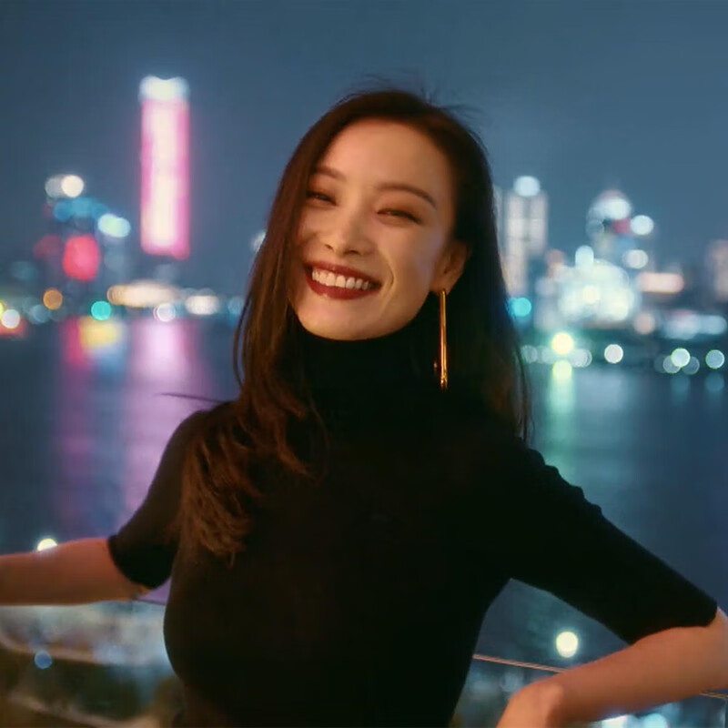 葵陌【贵族潮牌女装】流金岁月倪妮朱锁锁同款高领黑色针织衫中袖修身