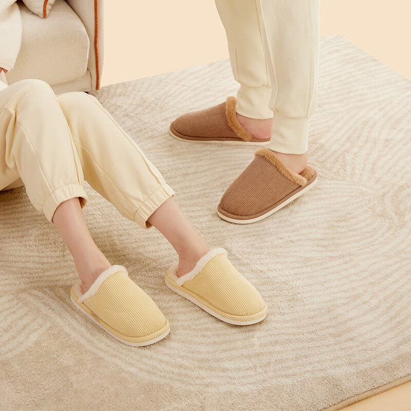 网易严选-灯芯绒保暖棉拖鞋推荐哪种好用？使用两个月评测反馈！