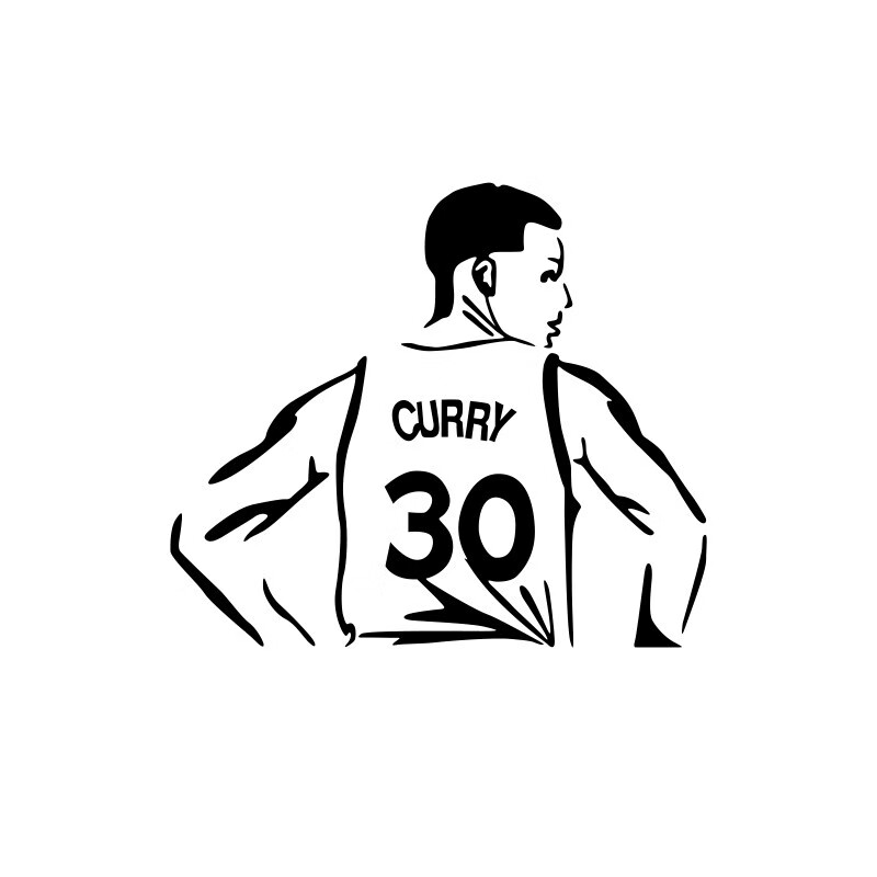 nba车贴篮球汽车贴纸韦德哈登科比詹姆斯乔丹库里麦迪