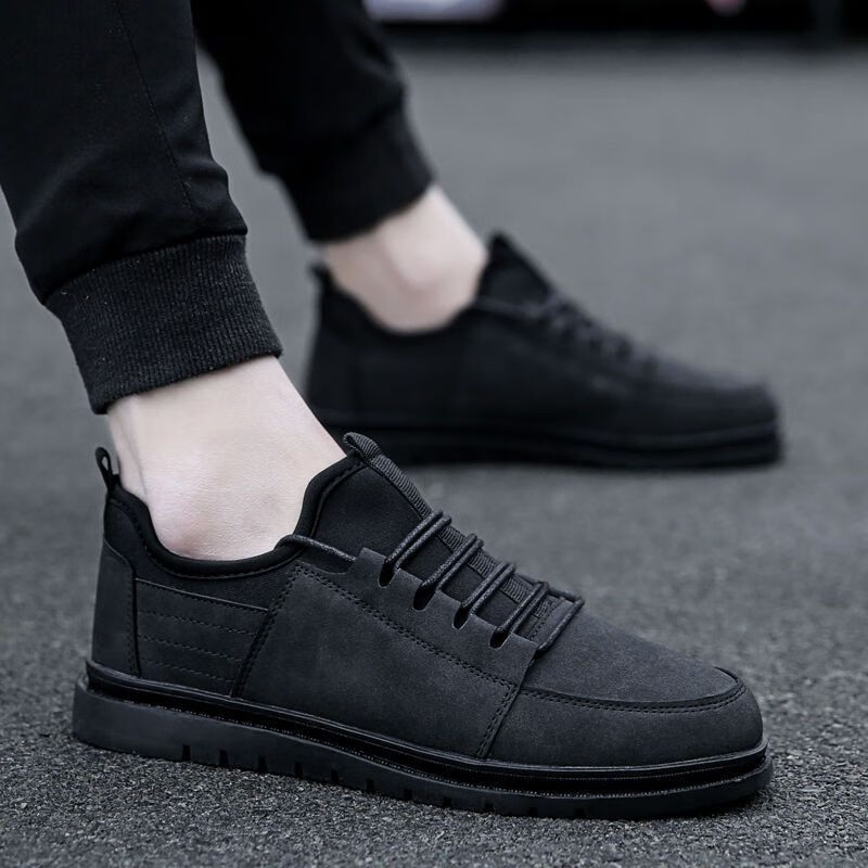 戈森凡(gesenfan)显脚小的男鞋皮鞋男秋季隐形内增高男鞋6cm韩版百搭