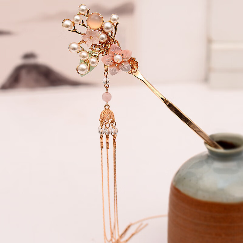 古风发簪子女汉服头饰古装发饰发钗步摇流苏饰品配饰盘发发簪 簪子