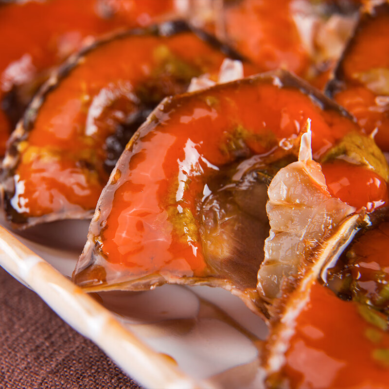 酱蟹韩国酱香全蟹盖红膏呛蟹醉蟹腌蟹酱油蟹梭子蟹鲜活大即食海鲜