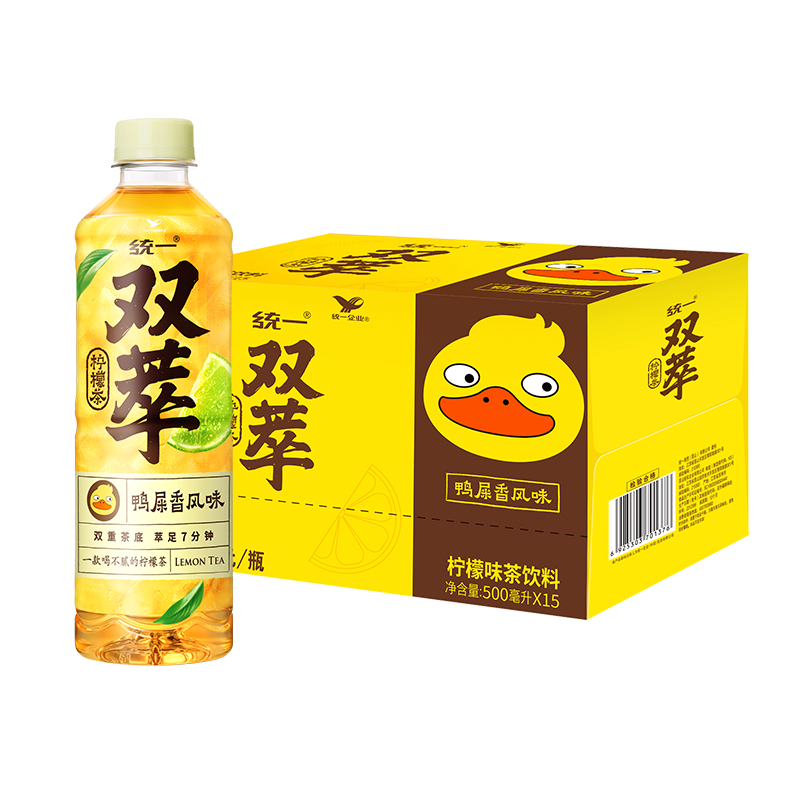 统一 双萃 柠檬茶 500ml*15瓶