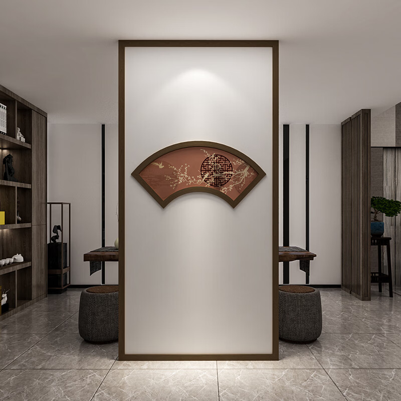 中式玄关屏风隔断客厅办公室茶室实木大厅入l 每平方定制价格(樟子松)