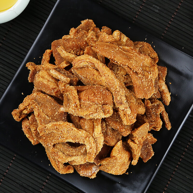 觅渔味猪油渣油渣子香酥肉肉渣江苏如皋特产脆皮五花肉零食 猪肉干