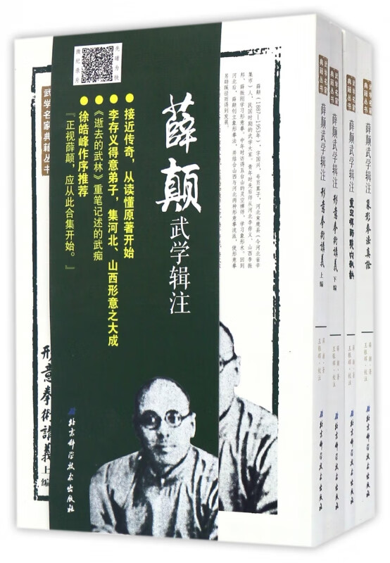 薛颠武学辑注(共4册)/武学名家典籍丛书