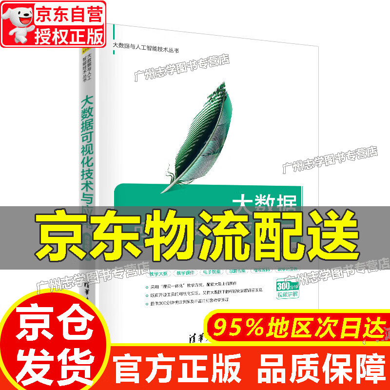 【京东配送正版】大数据可视化技术与应用-微课视频版【官方正版】 红色