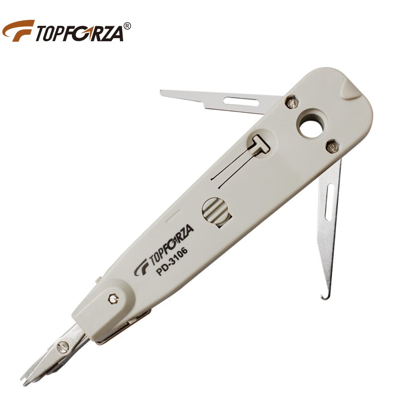 拓伏銳（TOPFORZA）PD-3106 打線器多功能打線刀壓線器打線鉗網(wǎng)絡(luò)模塊卡接刀勾線理線