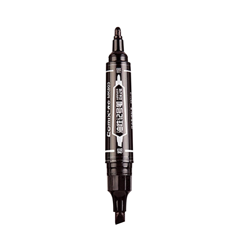 齐心（COMIX）大双头记号笔粗 油性标记笔/签名马克笔/物流大头笔 MK803 10支装 黑色