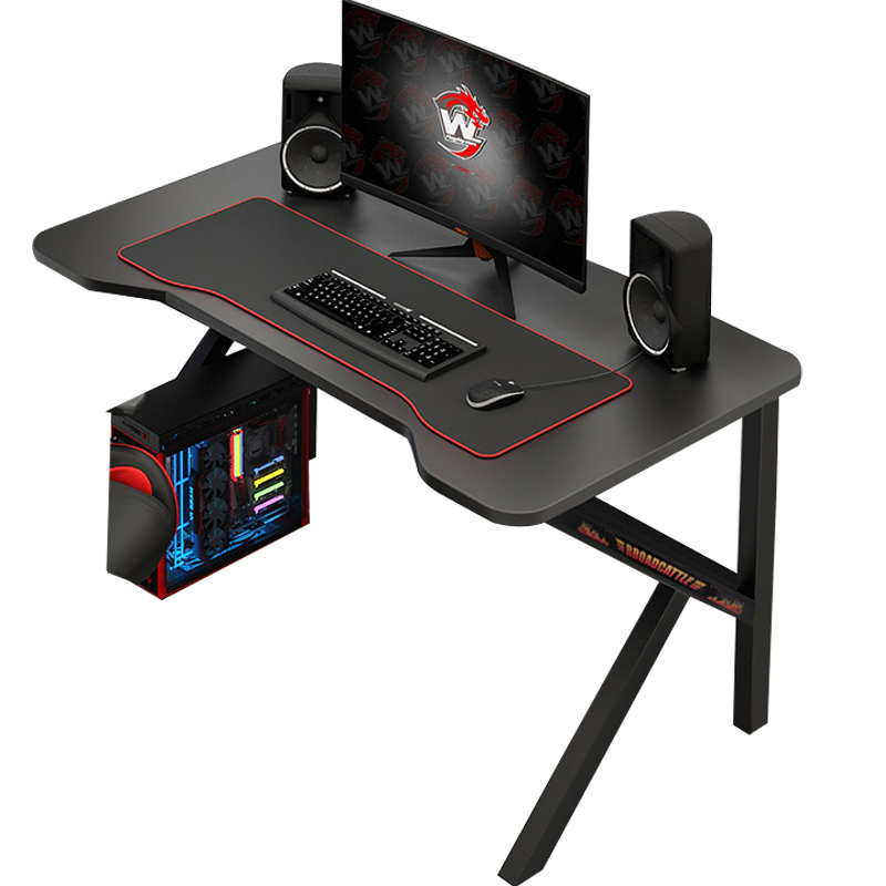 奥伦福特 电脑桌 电竞游戏桌台式家用办公书桌子简约主播直播桌子 暗影战神【单桌120*60*75cm】